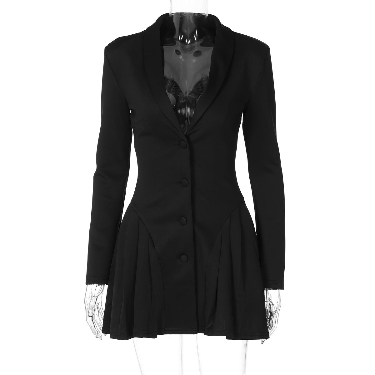 Women's Ruffle Lapel Cropped Cardigan for Office Outfits Everyday Work Wear Seasonal Look Date Night Fall Winter
