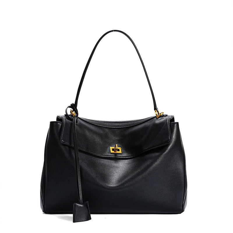 Women's Large-capacity Commute Office Leather Workwear Tote Bag Shoulder Crossbody Purse Premium Work and Travel