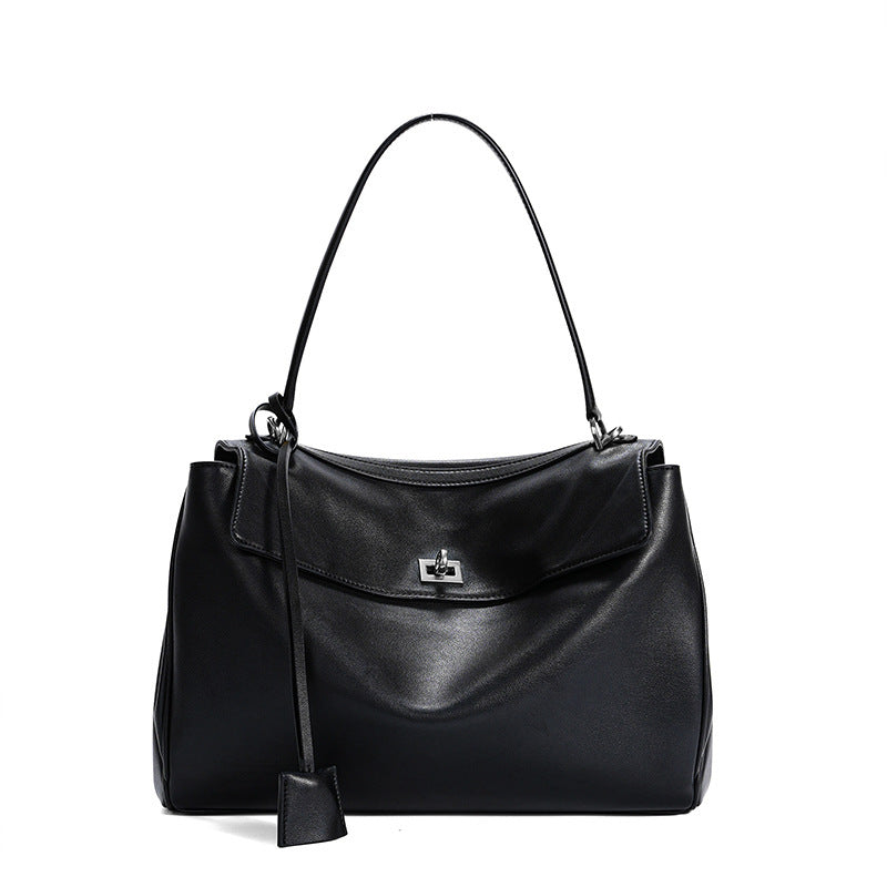 Women's Large-capacity Commute Office Leather Workwear Tote Bag Shoulder Crossbody Purse Premium Work and Travel