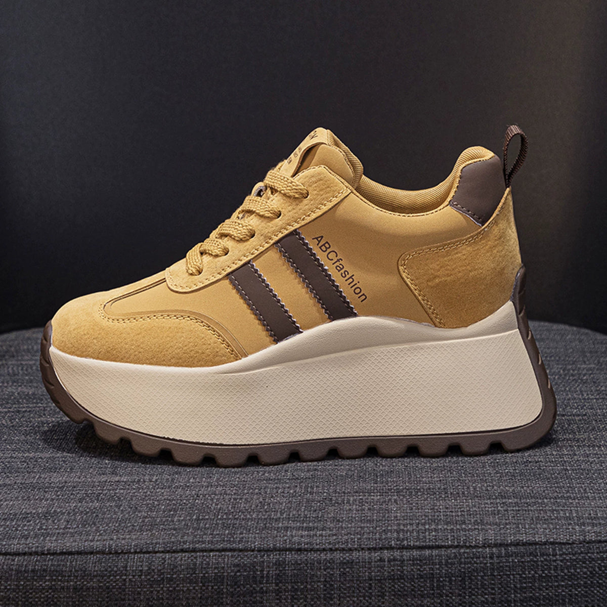 Hidden Lift Chunky Sole Dad Sneakers for Women