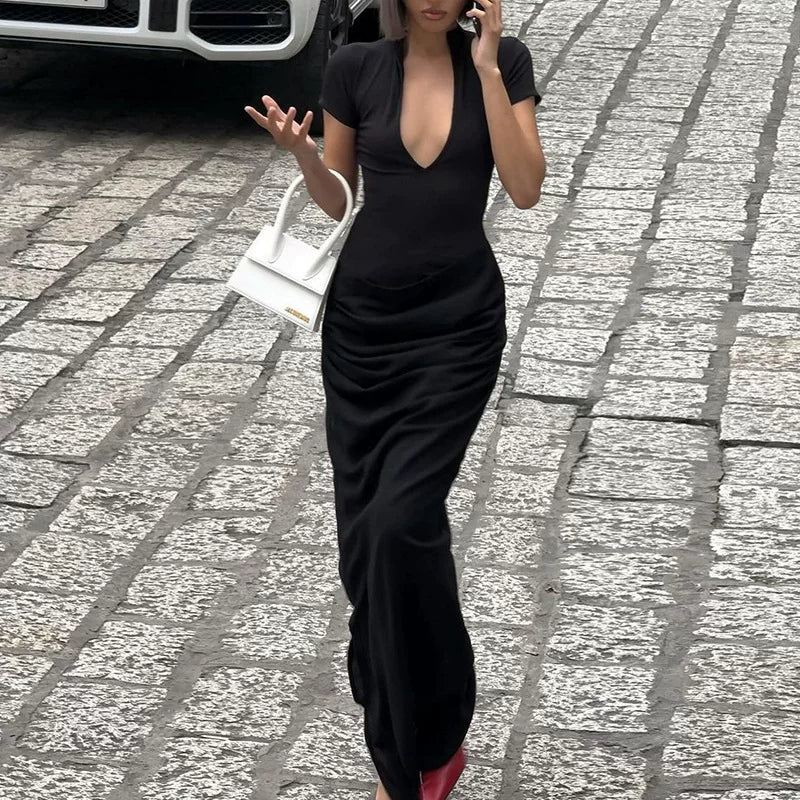 Women's Maxi Cropped Dress Party Evening Outfit Party Evening Casual Outfit Wedding Guest Cocktail Party Dress for Women