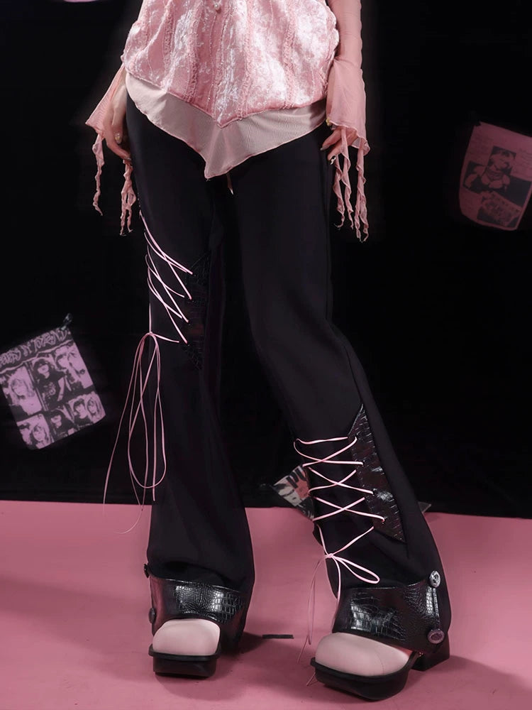 Women's Draped Flared Pants Flared-Leg Tailored Trousers for Office Outfits Work Everyday Weekend Wear Date Night