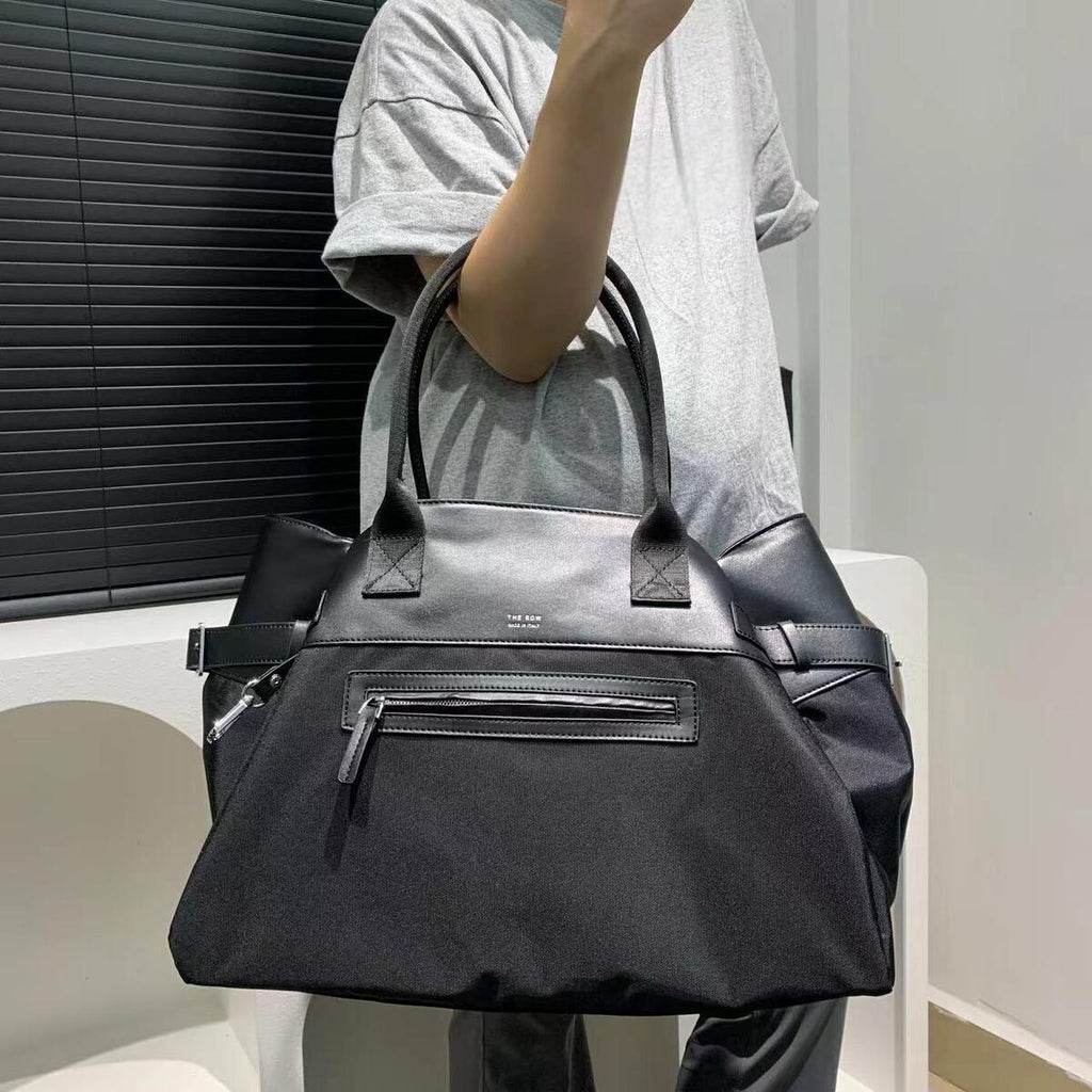 Women's Minimalist Nylon Retro Tote Bag Shoulder Crossbody Purse Work and Travel Office