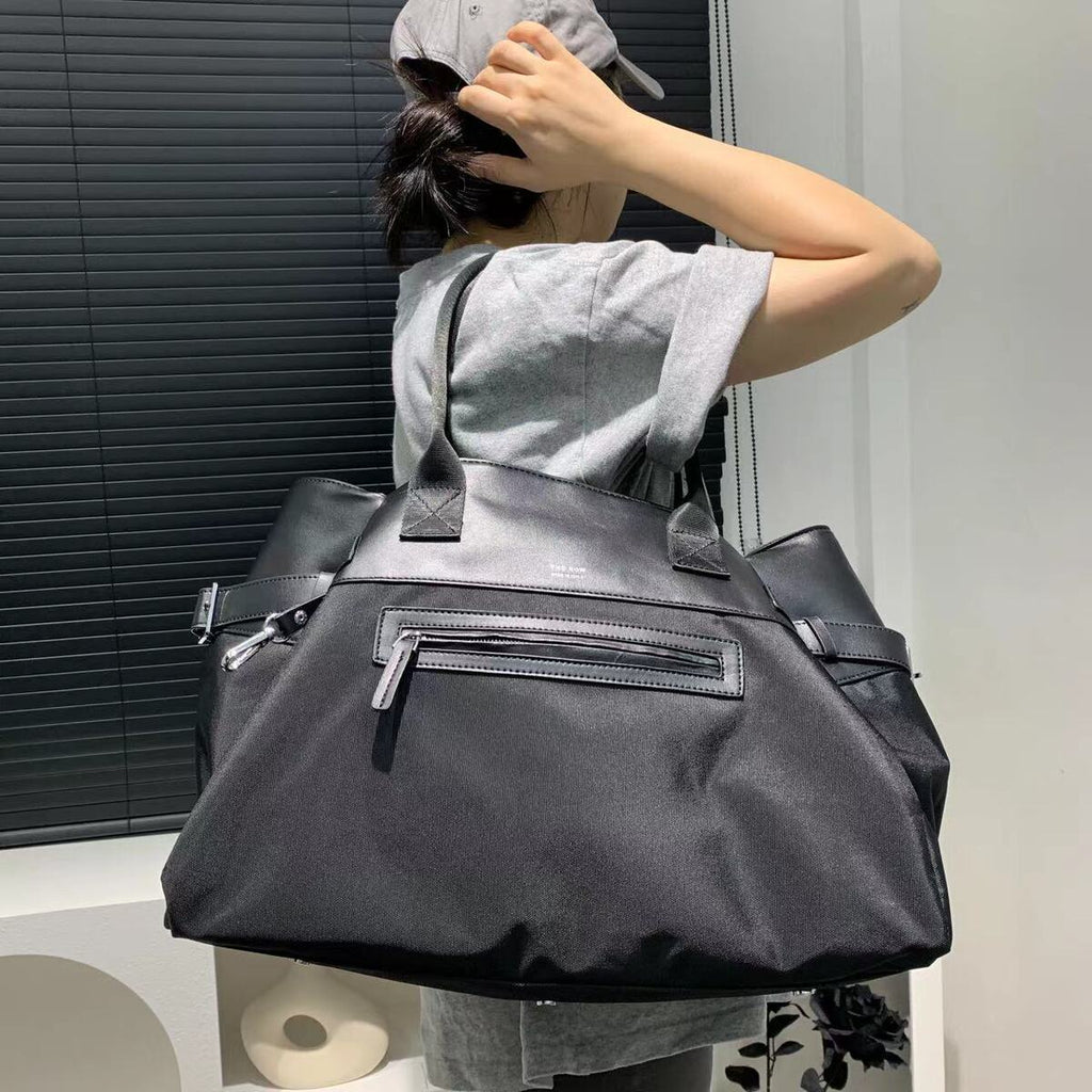 Women's Minimalist Nylon Retro Tote Bag Shoulder Crossbody Purse Work and Travel Office