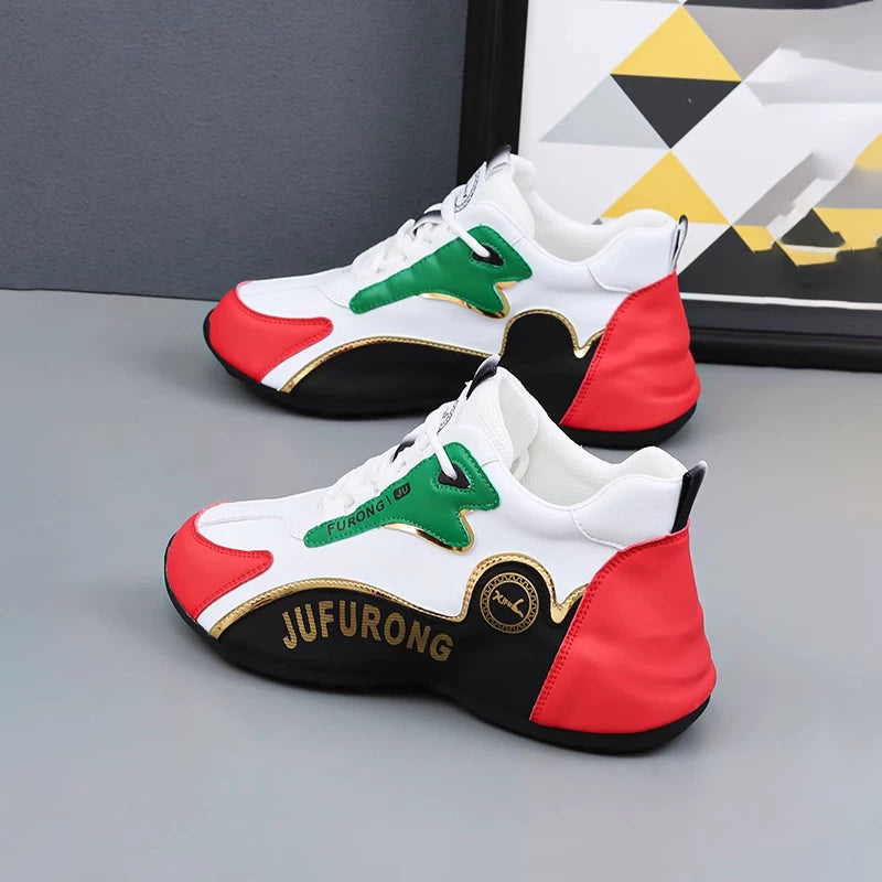 Hidden Lift Chunky Sole Dad Sneakers for Men