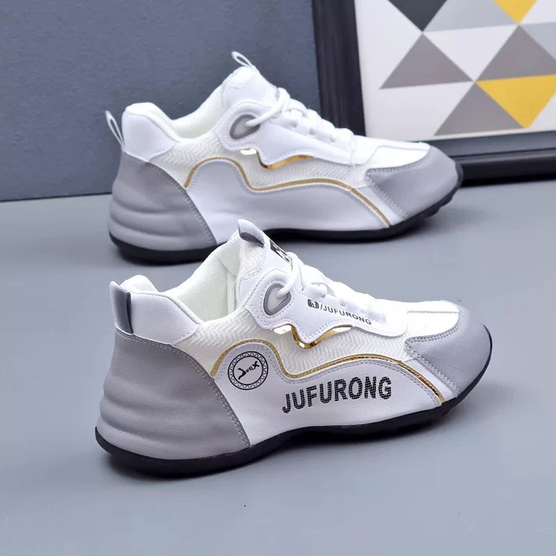 White Gray Hidden Lift Mesh / EU 38