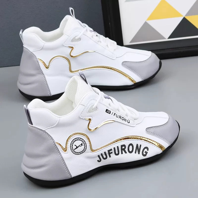 White Gray Hidden Lift Leather / EU 38