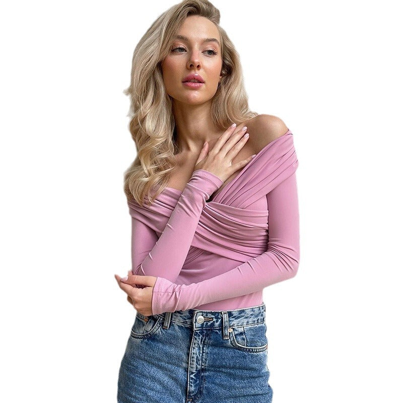 Women's Summer Slim-Fit Off-Shoulder Jumpsuit Sleeveless Overall Romper for Office Outfits Date Night Wedding Guest Casual Wear Spring Summer