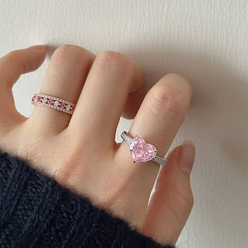 Cubic zirconia ring by Yoshan, detail view 3