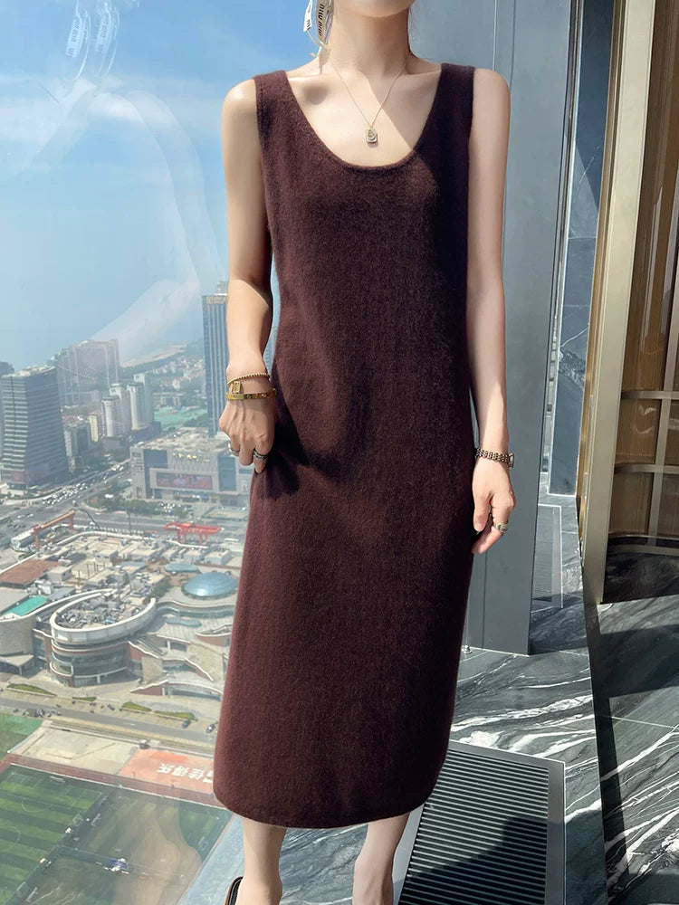 Women's Fall Winter Longline Oversized Midi Dress Office Casual Dress for Wedding Guest Date Night Business Cocktail Party Weekend