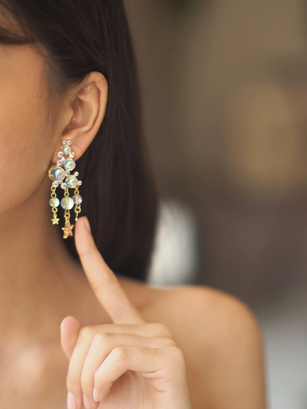 Tassel ear cuffs by Yoshan, detail view 5