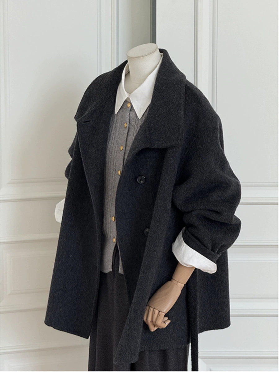 Women's Fall Winter Petite Cropped Coat for Cold Weather Travel Office Everyday Wear Spring Holiday