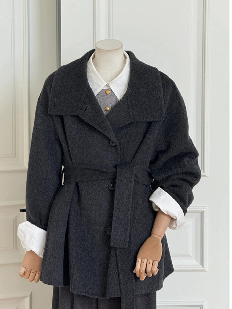 Women's Fall Winter Petite Cropped Coat for Cold Weather Travel Office Everyday Wear Spring Holiday