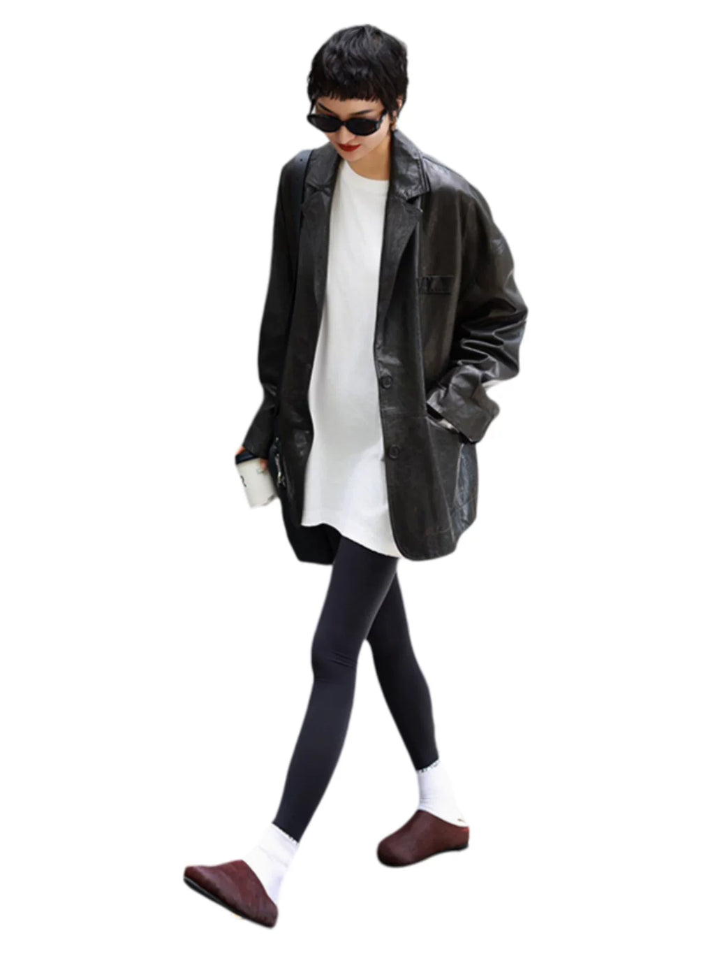 Women's Oversized Retro Blazer Office Workwear Jacket Business Casual Holiday Everyday Date Night Spring Fall