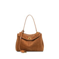 Women's Large-Capacity Frosted Leather Suede Tote Bag Shoulder Crossbody Purse Work and Travel Office