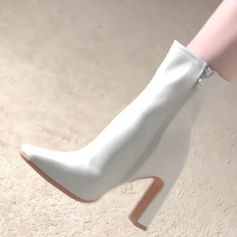 White - Single Lining - boots photo