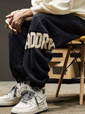 Men's Fall Winter Fleece-Lined Casual Straight Pants Wide-Leg for Office Outfits Business Work Travel Comfort Weekend