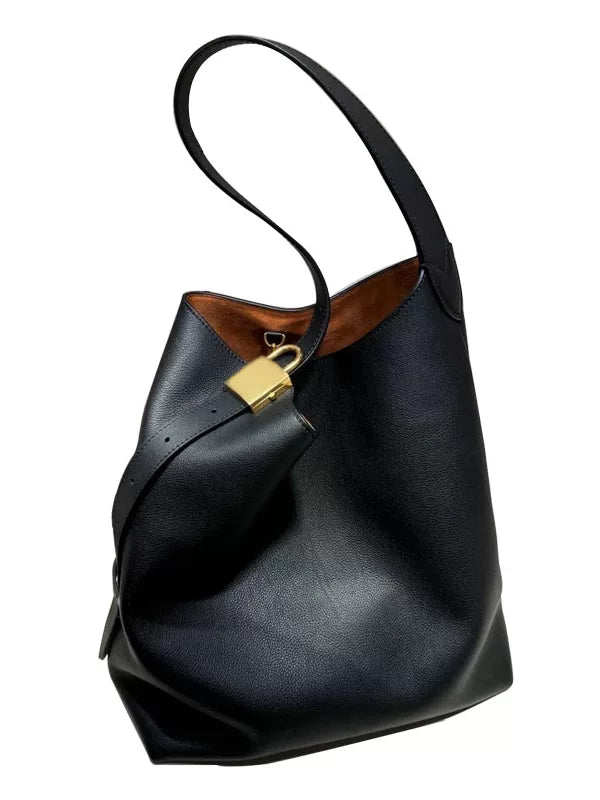 Large-Capacity Fall Winter Leather Market Tote Bag for Work and Travel Office School Everyday Date Night
