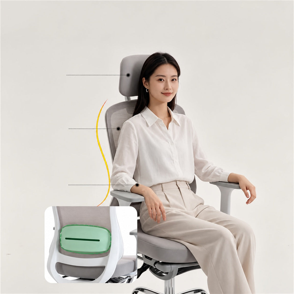 JY F03 Footrest Reclining Executive Chair Executive Office Chair for Home Office Study Desk and Long Sitting Sessions