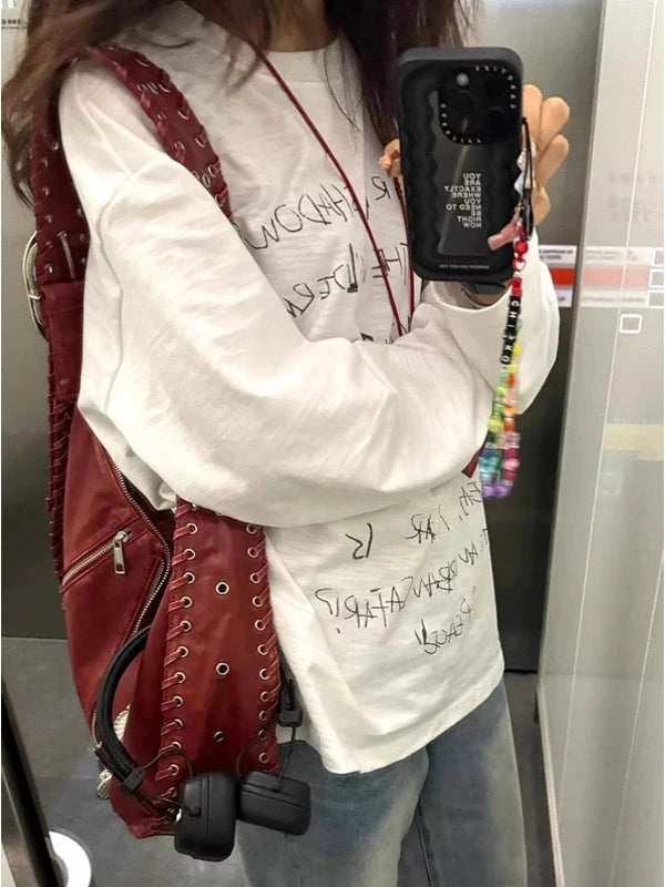 Women's Large-Capacity Fall Winter Relaxed Dumpling Bag Crossbody Purse for Travel and Sightseeing Everyday Casual Streetwear Date Night Office