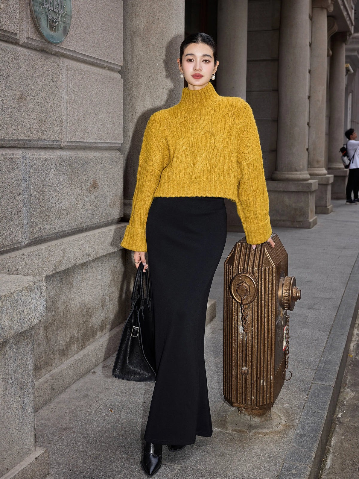 Women's Wool-blend Slim-fit Retro Sweater Knit Pullover Top for Fall Winter Spring Travel Office Slimming Everyday Date Night