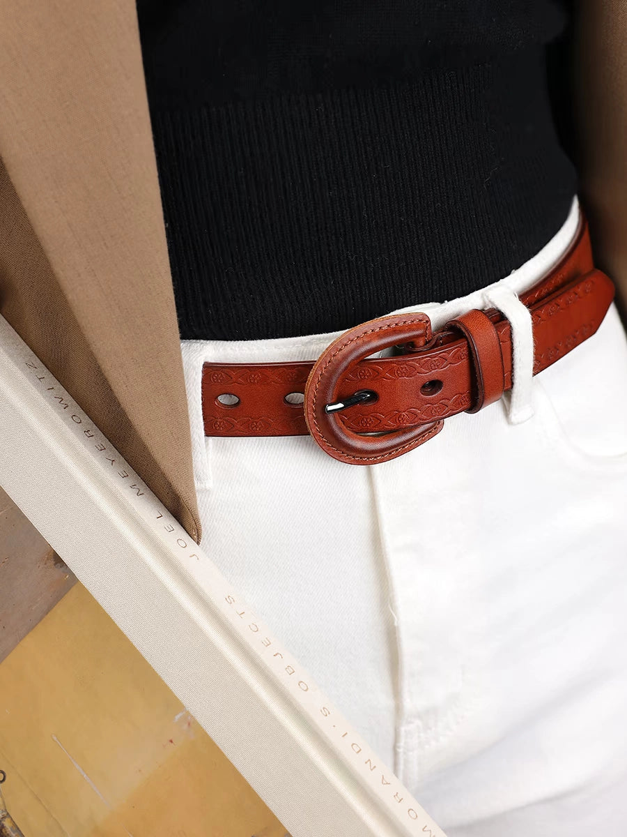 Women's American-style Fall Winter Jeans Belt Retro Waist for Date Night Gift Party Designer Office Everyday