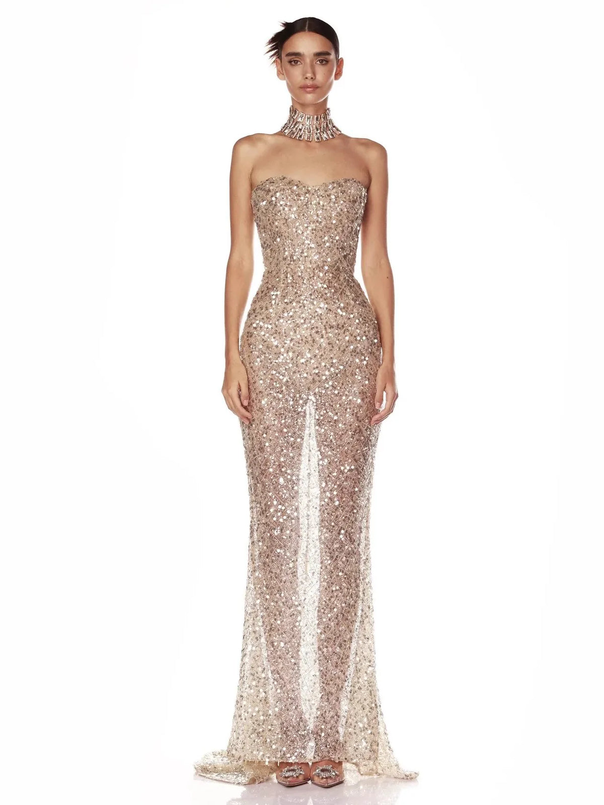 Women's Mermaid Maxi Elegant Luxe Evening Dress Formal Midi Dress Party Dress Formal Party Wedding Guest Dress
