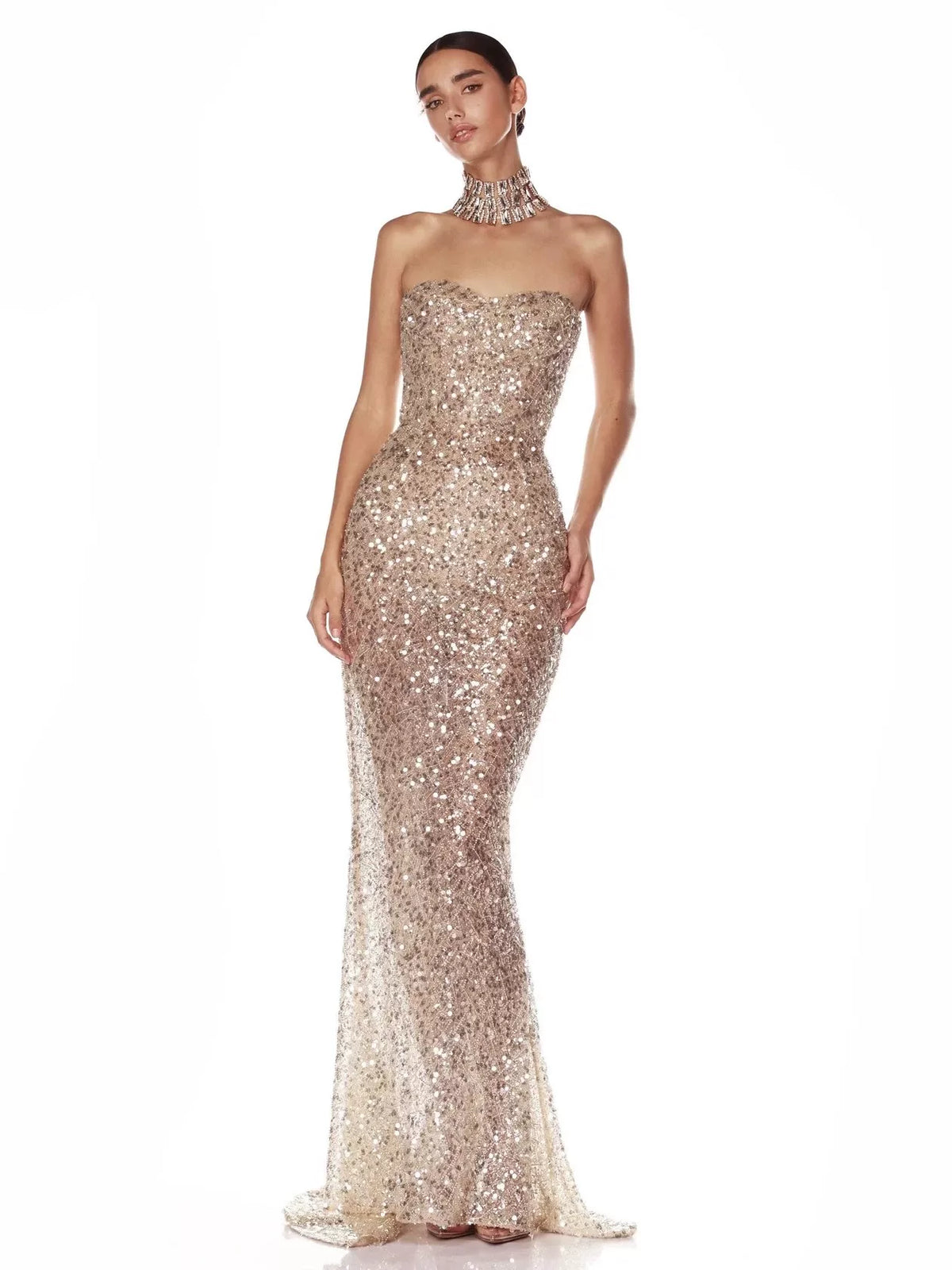 Women's Mermaid Maxi Elegant Luxe Evening Dress Formal Midi Dress Party Dress Formal Party Wedding Guest Dress