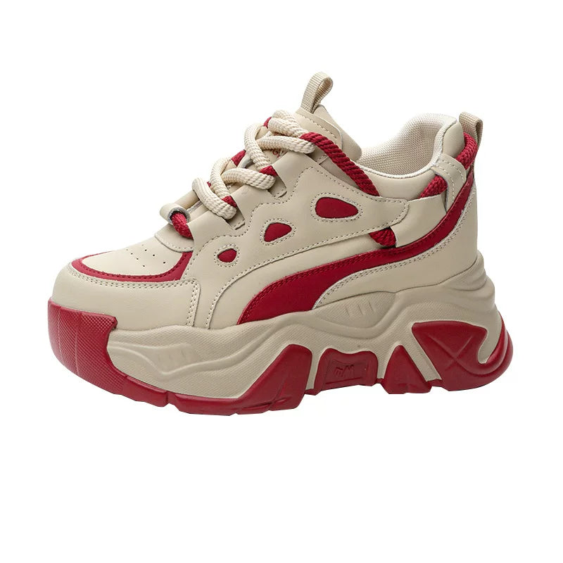 Hidden Lift Chunky Sole Dad Sneakers for Women