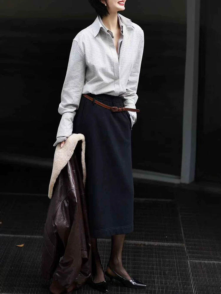 Women's Black Two-Piece Set for Office Workwear Wedding Guest Business Casual Travel Weekend At Home