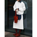 White hoodie / S(90-100)