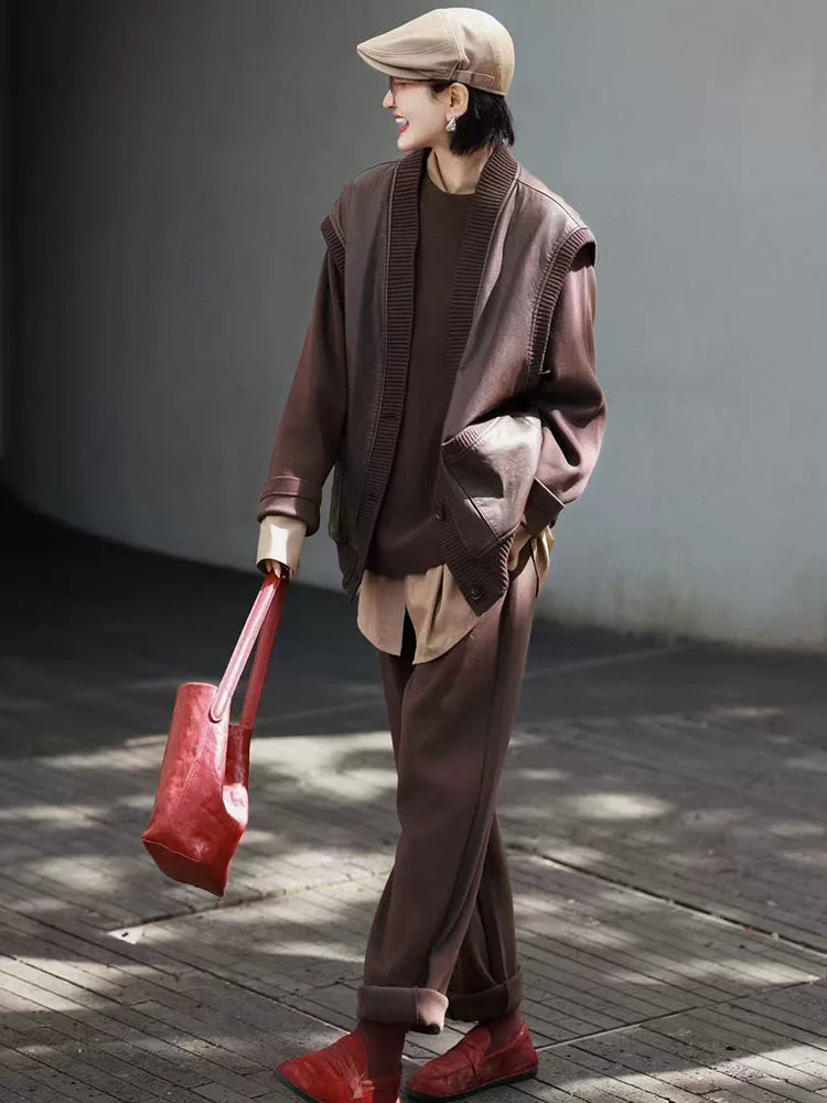 Women's Vest Oversized Casual Hoodie Sweatshirt for Layering in Spring Streetwear Fall Travel and Weekend Everyday