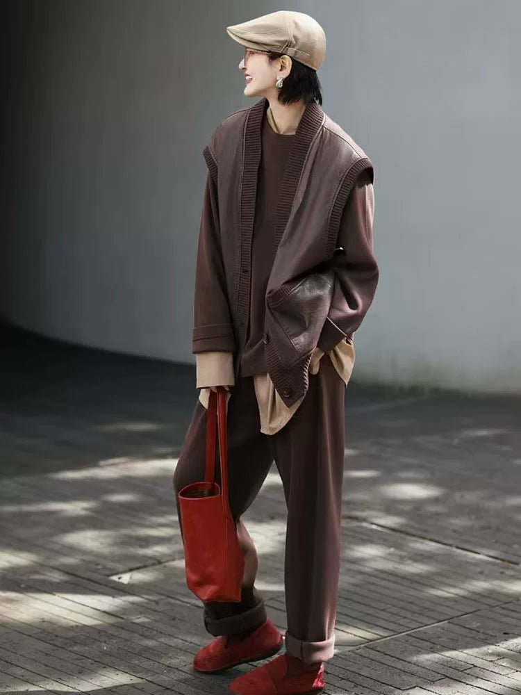 Women's Vest Oversized Casual Hoodie Sweatshirt for Layering in Spring Streetwear Fall Travel and Weekend Everyday