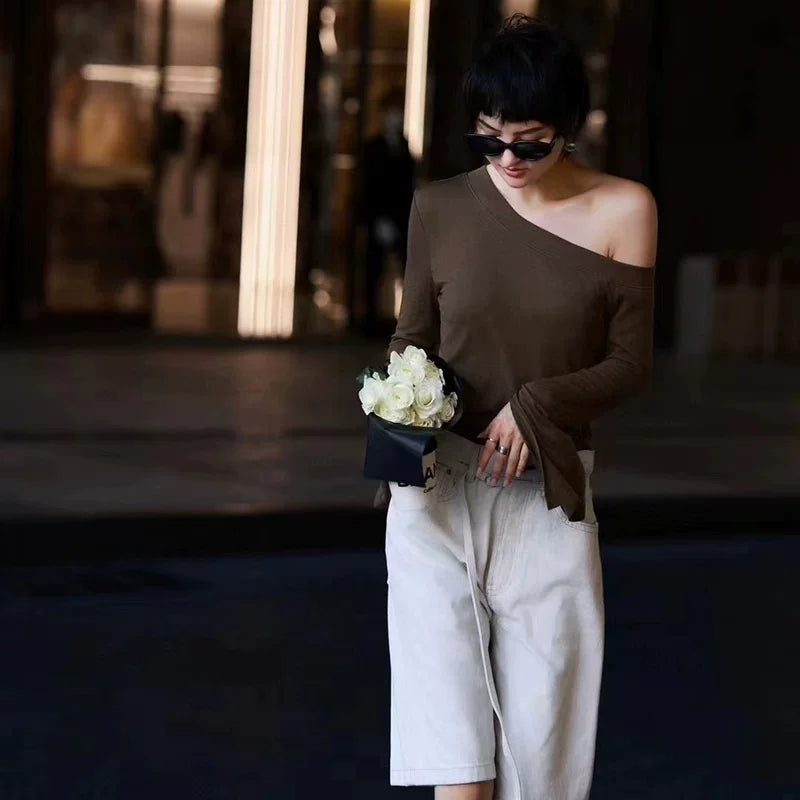 Brown top / S (90-100)