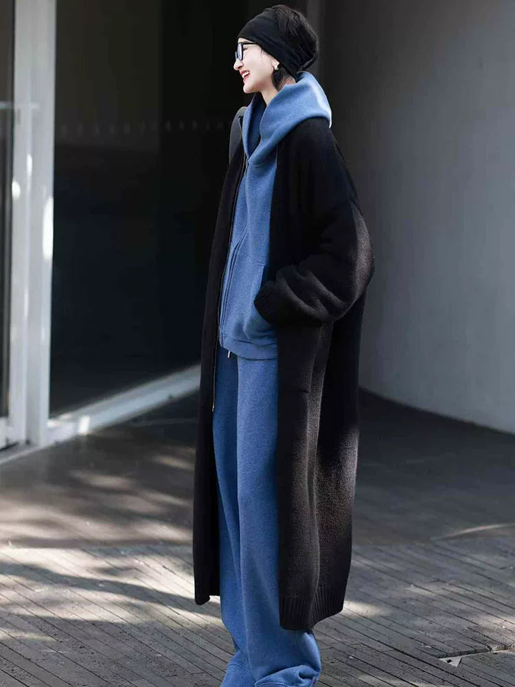 Women's Winter Hooded Casual Two-Piece Set for Office Workwear Wedding Guest Business Travel Weekend At Home