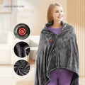 Heated Usb Fleece-Lined Small Appliance Shawl Throw Blanket Home Office Travel Electric Heating Wrap