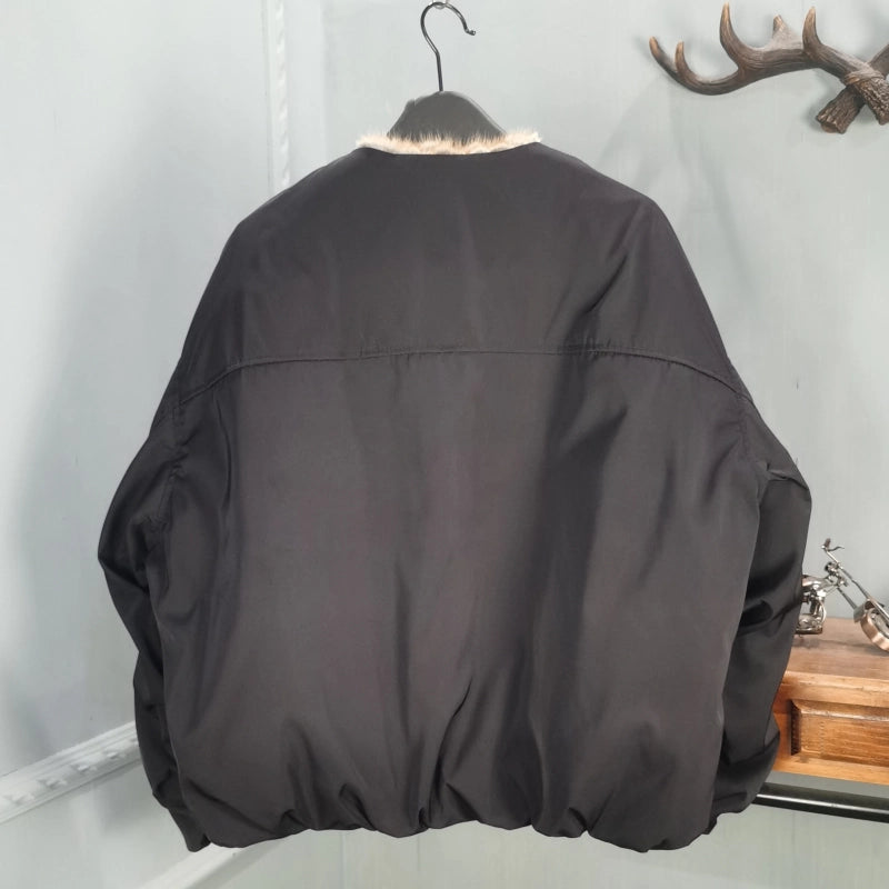 Women's Fur-Collar Winter Oversized Cropped Casual Down Jacket Fall for Date Night Travel Outdoor Holiday Spring Fall