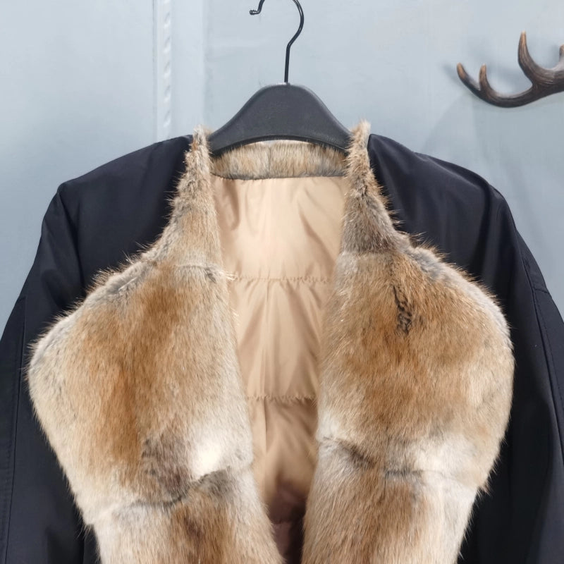 Women's Fur-Collar Winter Oversized Cropped Casual Down Jacket Fall for Date Night Travel Outdoor Holiday Spring Fall