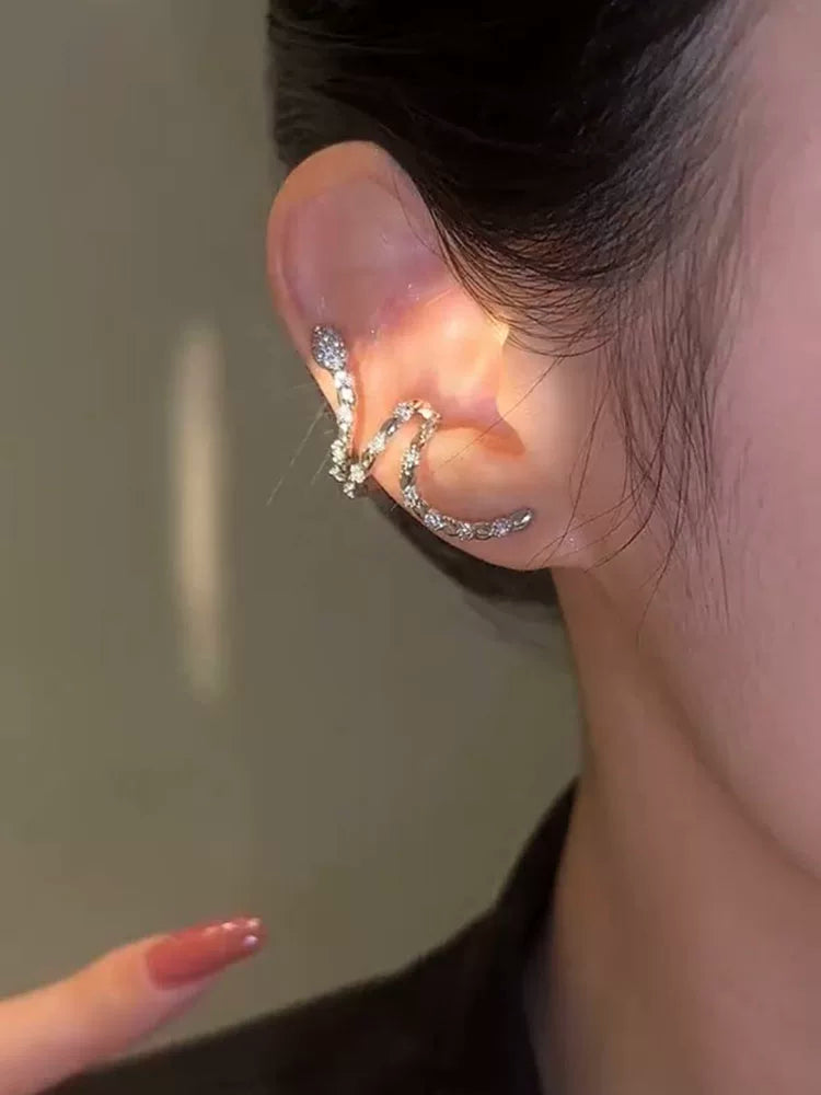 Crystal ear cuffs by Yoshan, detail view 2