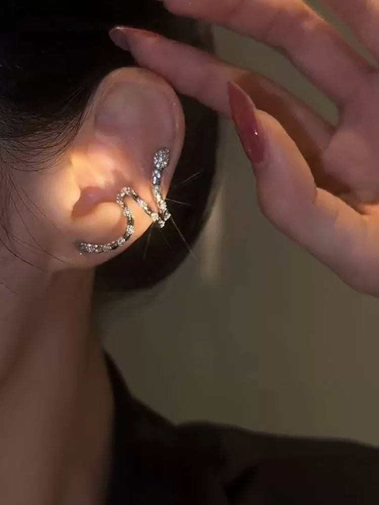 Crystal ear cuffs by Yoshan, detail view 3