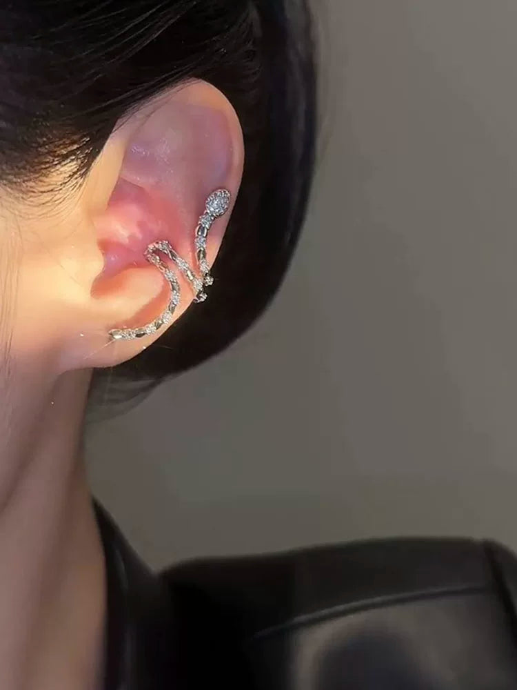 Crystal ear cuffs by Yoshan, detail view 5