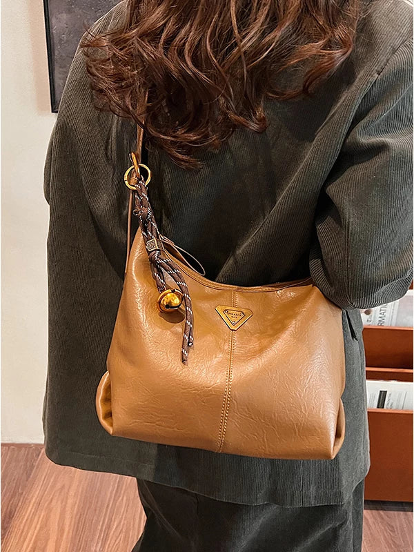 Women's Large-Capacity Fall Winter Retro Dumpling Bag Crossbody Purse for Travel and Sightseeing Everyday Casual Streetwear Date Night Office