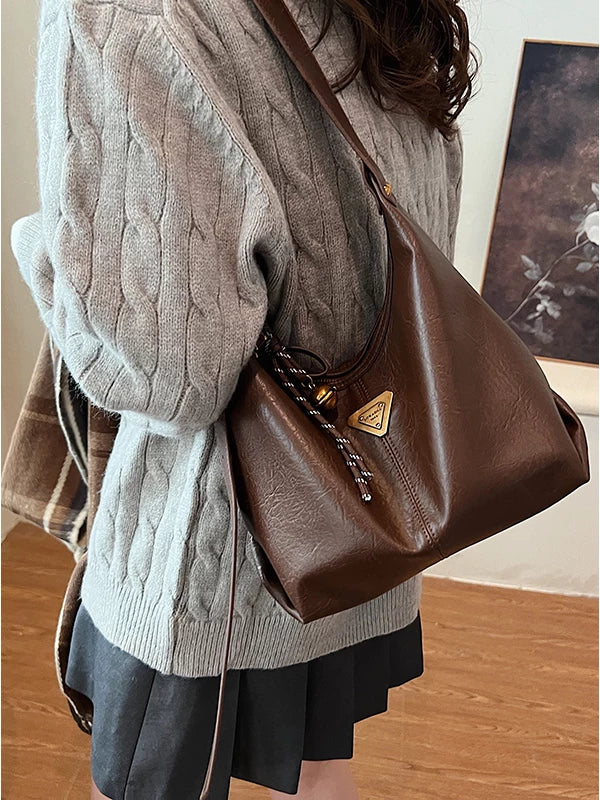 Women's Large-Capacity Fall Winter Retro Dumpling Bag Crossbody Purse for Travel and Sightseeing Everyday Casual Streetwear Date Night Office