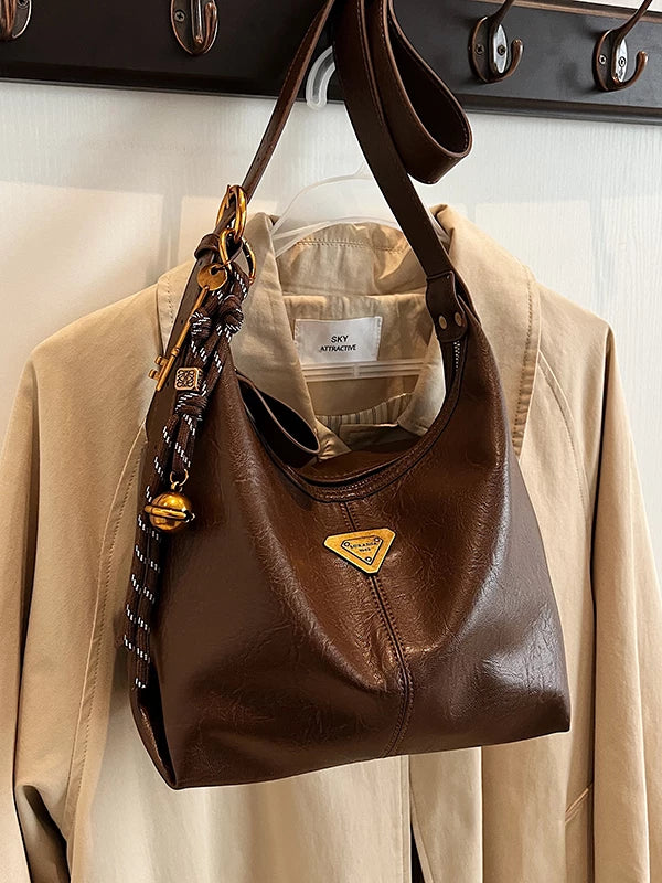 Women's Large-Capacity Fall Winter Retro Dumpling Bag Crossbody Purse for Travel and Sightseeing Everyday Casual Streetwear Date Night Office