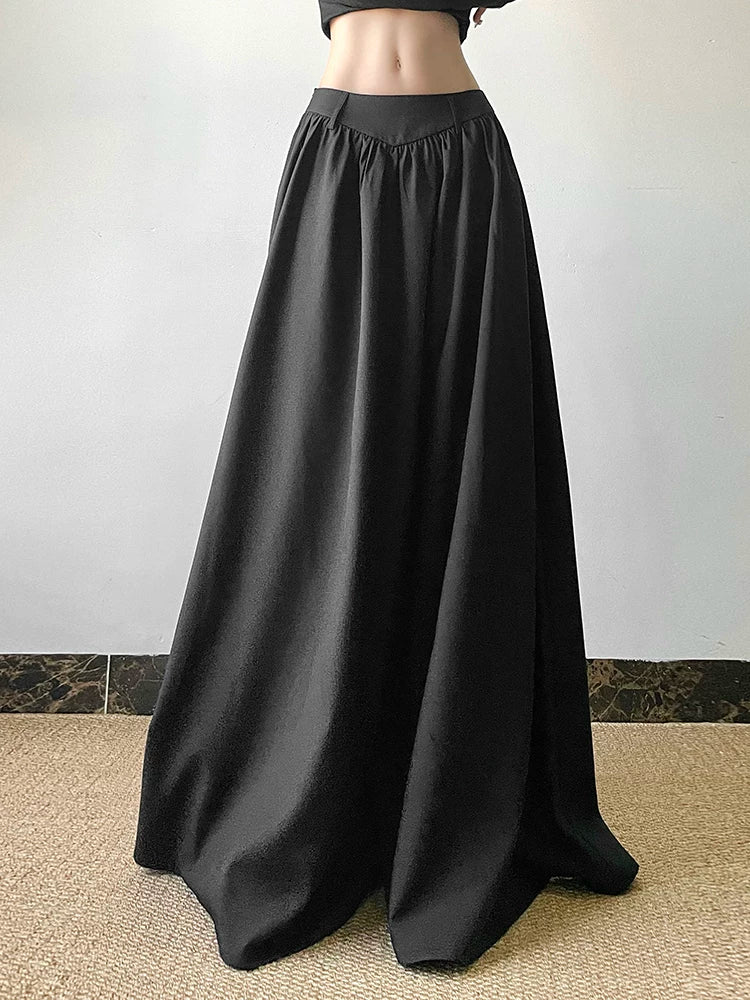 Women's Flare Maxi Oversized Skirt Midi Office Weekend Everyday Wear Seasonal Look