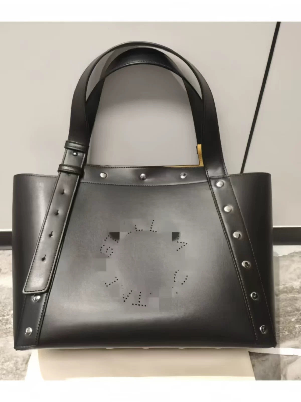 Women's Large-Capacity Studded Office Workwear Handbag Shoulder Crossbody Purse for Work and Travel School Everyday Date Night Holiday Gift