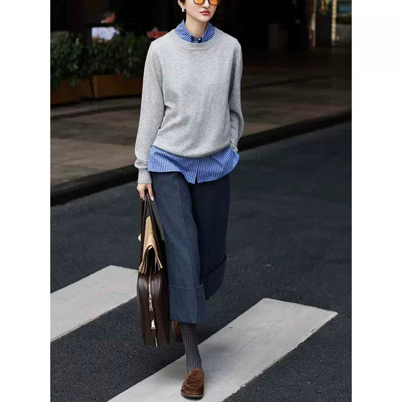 Grey top / S(90-100)