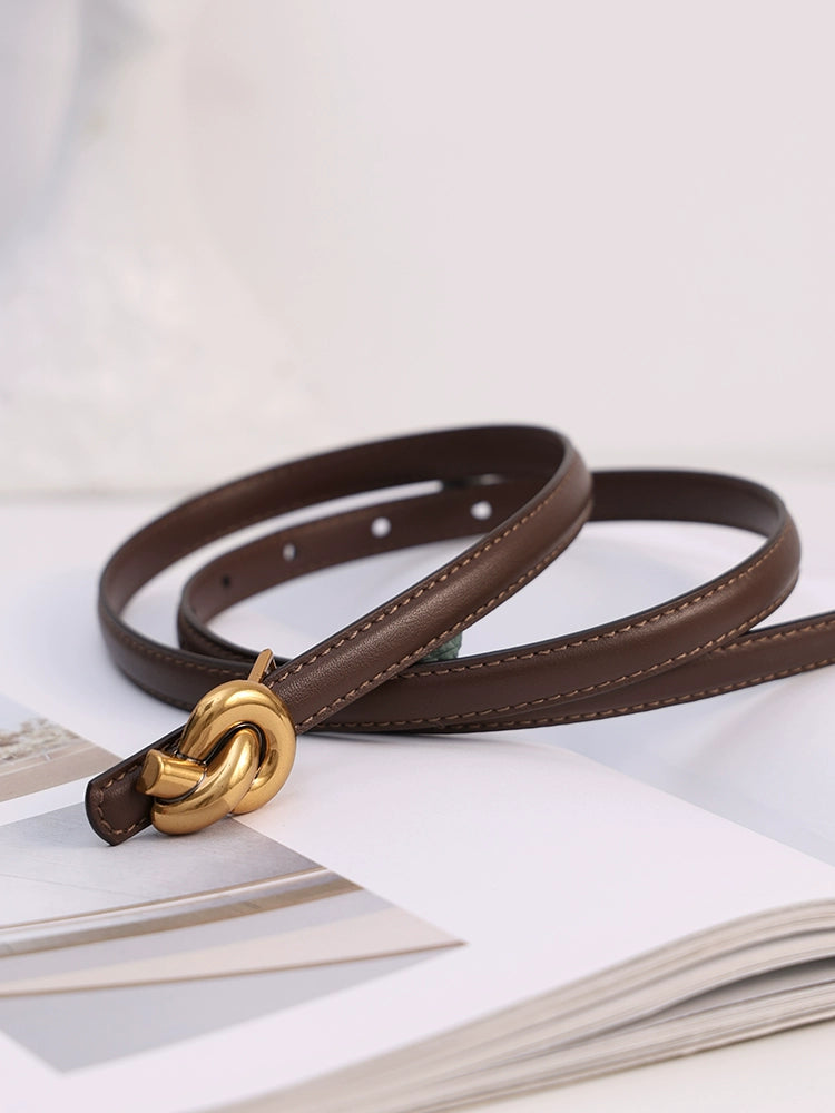 Women's Dress Belt Brown-tone Everyday Jeans for Date Night Gift Party Designer Office Vacation