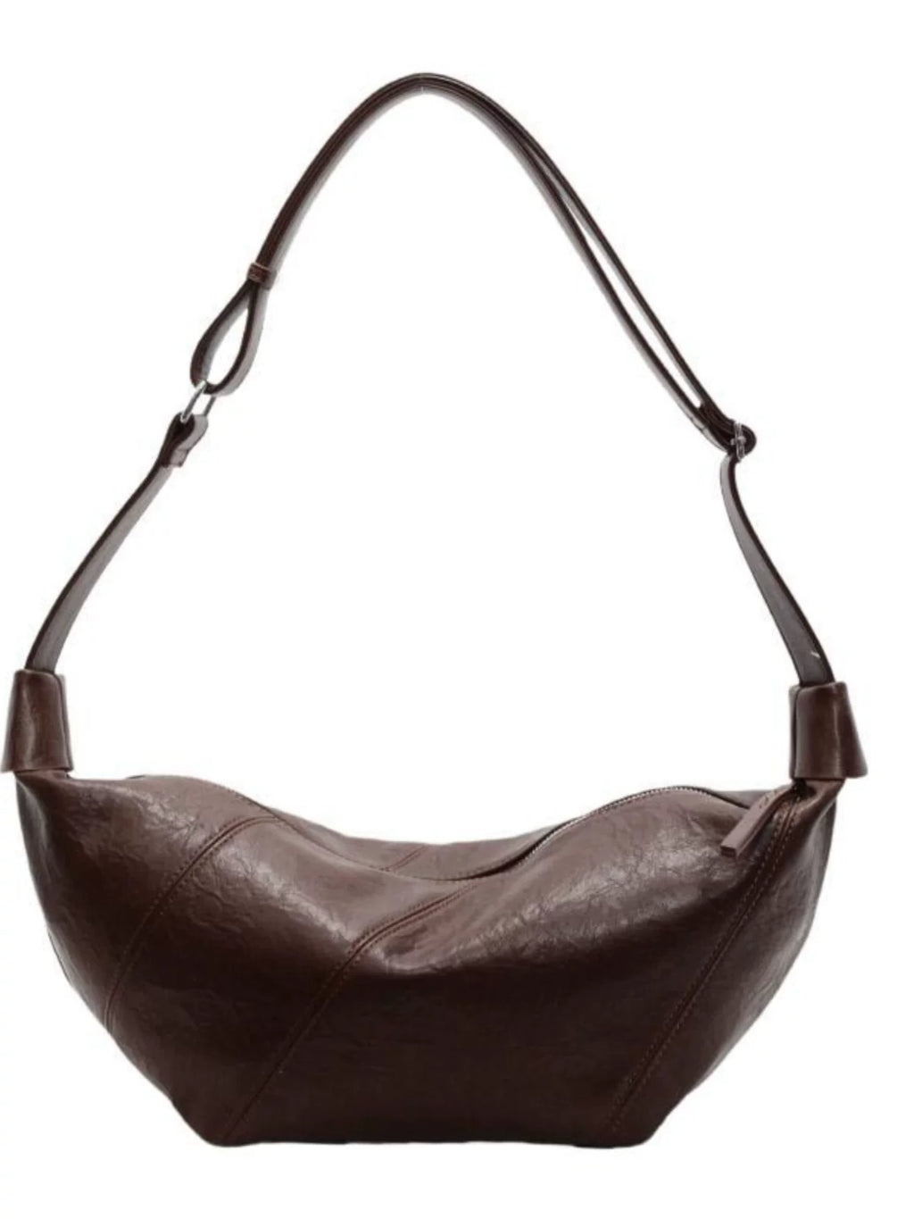 Women's Large-capacity Waxed Winter Retro Dumpling Bag Soft Crossbody Purse Work Travel Everyday Purse