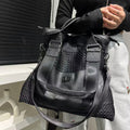 Women's Large-capacity Minimalist Leather Casual Tote Bag Shoulder Crossbody Purse Versatile Work and Travel Office